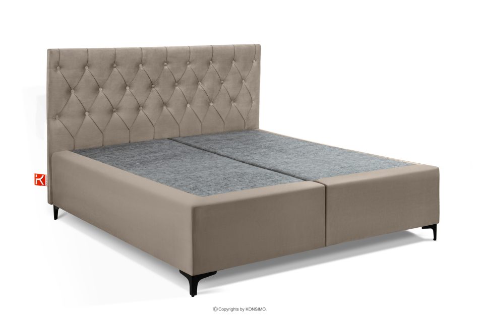 ARDEA Boxspringbett velours 160 cm beige beige - Foto 2