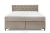 ARDEA Boxspringbett velours 160 cm beige beige - Foto 4