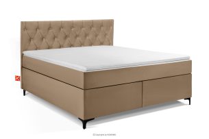 ARDEA, https://konsimo.de/kollektion/ardea/ Boxspringbett velours 160 cm dunkelbeige dunkelbeige - Foto