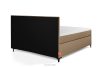 ARDEA Boxspringbett velours 160 cm dunkelbeige dunkelbeige - Foto 5