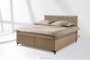 ARDEA Boxspringbett velours 160 cm dunkelbeige dunkelbeige - Foto 2