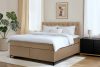 ARDEA Boxspringbett velours 160 cm dunkelbeige dunkelbeige - Foto 13