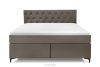 ARDEA Boxspringbett  Bonellfedern Veloursstoff 160 cm braun braun - Foto 4