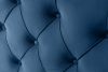 ARDEA Boxspringbett in Velourstoff mit abnehmbarem Matratzenbezug 160 cm marineblau marineblau - Foto 6