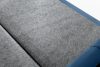 ARDEA Boxspringbett in Velourstoff mit abnehmbarem Matratzenbezug 160 cm marineblau marineblau - Foto 11