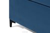 ARDEA Boxspringbett in Velourstoff mit abnehmbarem Matratzenbezug 160 cm marineblau marineblau - Foto 12