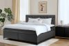 ARDEA Boxspringbett mit abnehmbarem Matratzenbezug 180 cm anthrazit anthrazit - Foto 13