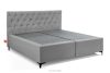 ARDEA Boxspringbett mit Matratze und Topper 180 cm hellgrau hellgrau - Foto 3
