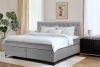 ARDEA Boxspringbett mit Matratze und Topper 180 cm hellgrau hellgrau - Foto 13