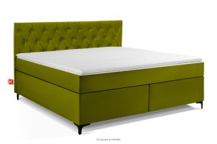 ARDEA, https://konsimo.de/kollektion/ardea/ Boxspringbett  Bonellfedern Veloursstoff 180 cm oliv oliv - Foto