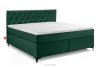ARDEA Boxspringbett  Bonellfedern Veloursstoff 180 cm dunkelgrün dunkelgrün - Foto 1