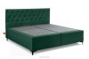 ARDEA Boxspringbett  Bonellfedern Veloursstoff 180 cm dunkelgrün dunkelgrün - Foto 3