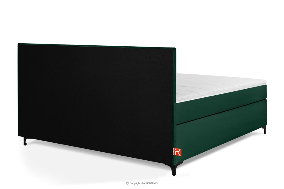 ARDEA Boxspringbett  Bonellfedern Veloursstoff 180 cm dunkelgrün dunkelgrün - Foto 4
