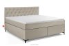 ARDEA Boxspringbett 180 cm velours cremefarben cremefarben - Foto 1