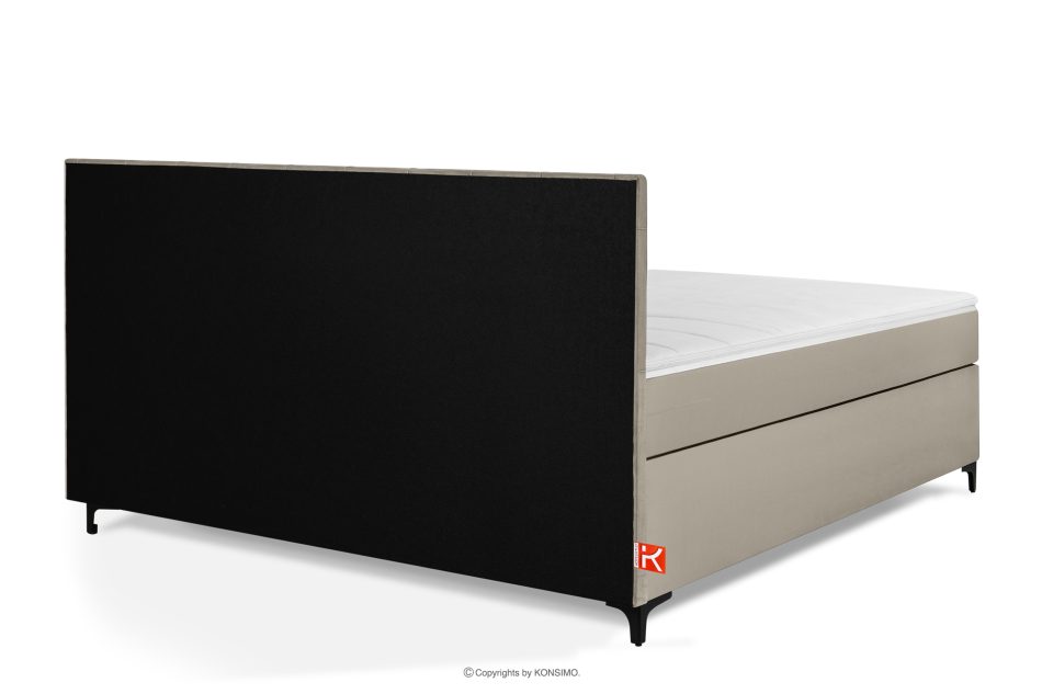 ARDEA Boxspringbett 180 cm velours cremefarben cremefarben - Foto 4