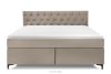 ARDEA Boxspringbett 180 cm velours beige beige - Foto 4