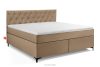 ARDEA Boxspringbett 180 cm velours dunkelbeige dunkelbeige - Foto 1
