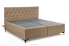 ARDEA Boxspringbett 180 cm velours dunkelbeige dunkelbeige - Foto 3