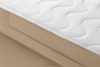 ARDEA Boxspringbett 180 cm velours dunkelbeige dunkelbeige - Foto 7