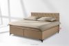 ARDEA Boxspringbett 180 cm velours dunkelbeige dunkelbeige - Foto 2