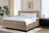 ARDEA Boxspringbett 180 cm velours dunkelbeige dunkelbeige - Foto 13
