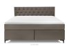 ARDEA Boxspringbett  Bonellfedern Veloursstoff 180 cm braun braun - Foto 4