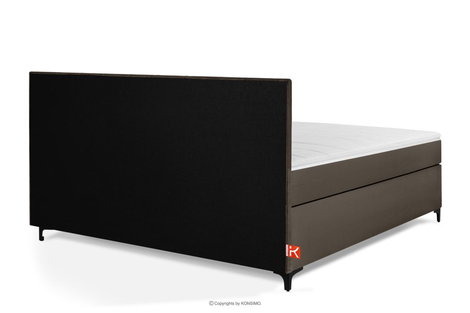 ARDEA Boxspringbett  Bonellfedern Veloursstoff 180 cm braun braun - Foto 4