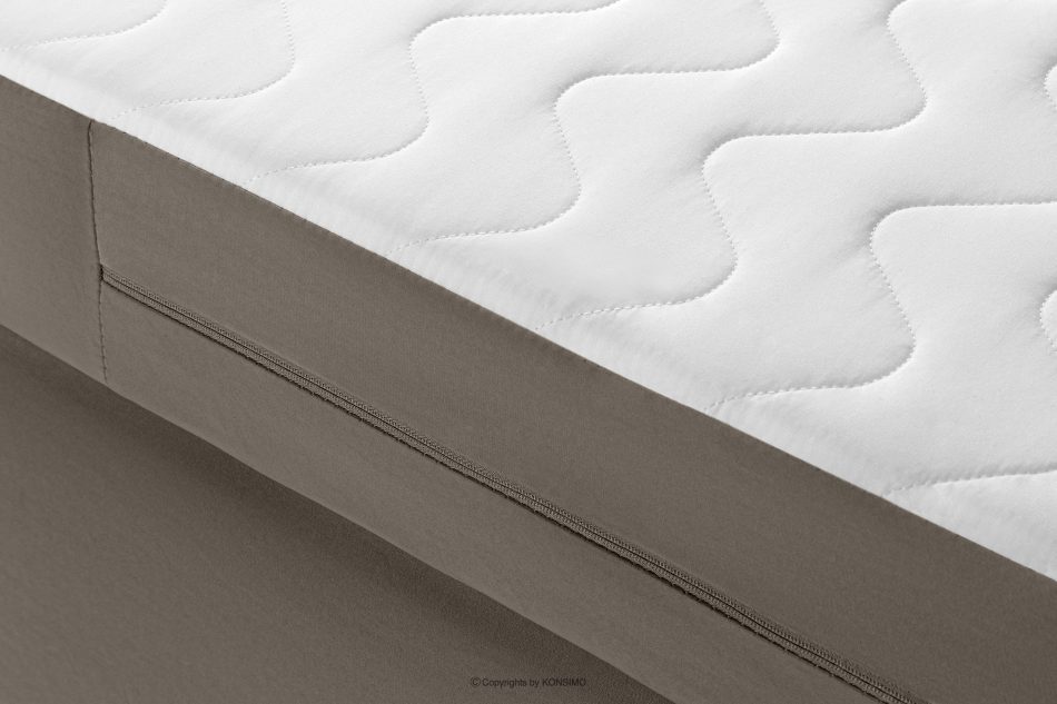 ARDEA Boxspringbett  Bonellfedern Veloursstoff 180 cm braun braun - Foto 6