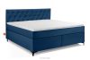 ARDEA Boxspringbett mit abnehmbarem Matratzenbezug 180 cm marineblau marineblau - Foto 1