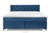 ARDEA Boxspringbett mit abnehmbarem Matratzenbezug 180 cm marineblau marineblau - Foto 4