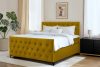 ARDEA Boxspringbett Bonellfedern 160 cm Velours gelb gelb - Foto 13