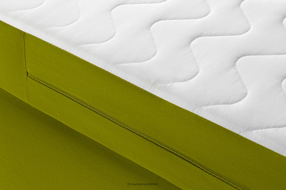 ARDEA Boxspringbett Bonellfedern 160 cm Velours oliv oliv - Foto 6