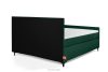 ARDEA Boxspringbett Bonellfedern 160 cm Velours dunkelgrün dunkelgrün - Foto 5