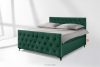 ARDEA Boxspringbett Bonellfedern 160 cm Velours dunkelgrün dunkelgrün - Foto 2