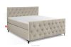ARDEA Boxspringbett velours 160 cm cremefarben cremefarben - Foto 1