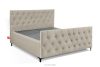 ARDEA Boxspringbett velours 160 cm cremefarben cremefarben - Foto 3