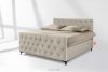 ARDEA Boxspringbett velours 160 cm cremefarben cremefarben - Foto 2