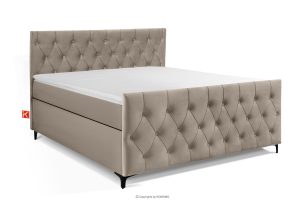 ARDEA, https://konsimo.de/kollektion/ardea/ Boxspringbett velours 160 cm beige beige - Foto