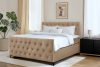 ARDEA Boxspringbett velours 160 cm dunkelbeige dunkelbeige - Foto 13