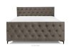 ARDEA Boxspringbett Bonellfedern 160 cm Velours braun braun - Foto 4