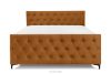 ARDEA Boxspringbett mit abnehmbarem Matratzenbezug 160 cm Velours rot rot - Foto 4