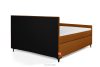 ARDEA Boxspringbett mit abnehmbarem Matratzenbezug 160 cm Velours rot rot - Foto 5