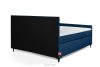 ARDEA Boxspringbett mit abnehmbarem Matratzenbezug 160 cm Velours marineblau marineblau - Foto 5