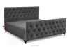 ARDEA Boxspringbett mit abnehmbarem Matratzenbezug 180 cm Velours anthrazit anthrazit - Foto 3