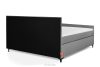 ARDEA Boxspringbett mit abnehmbarem Matratzenbezug 180 cm Velours hellgrau hellgrau - Foto 5