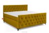 ARDEA Boxspringbett  Bonellfedern 180 cm Velours gelb gelb - Foto 1