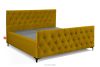 ARDEA Boxspringbett  Bonellfedern 180 cm Velours gelb gelb - Foto 3