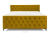 ARDEA Boxspringbett  Bonellfedern 180 cm Velours gelb gelb - Foto 4