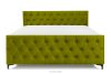ARDEA Boxspringbett 180 cm mit Bonell und Taschenfederkern 180 cm oliv Velours oliv - Foto 4