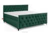 ARDEA Boxspringbett  Bonellfedern 180 cm Velours dunkelgrün dunkelgrün - Foto 1